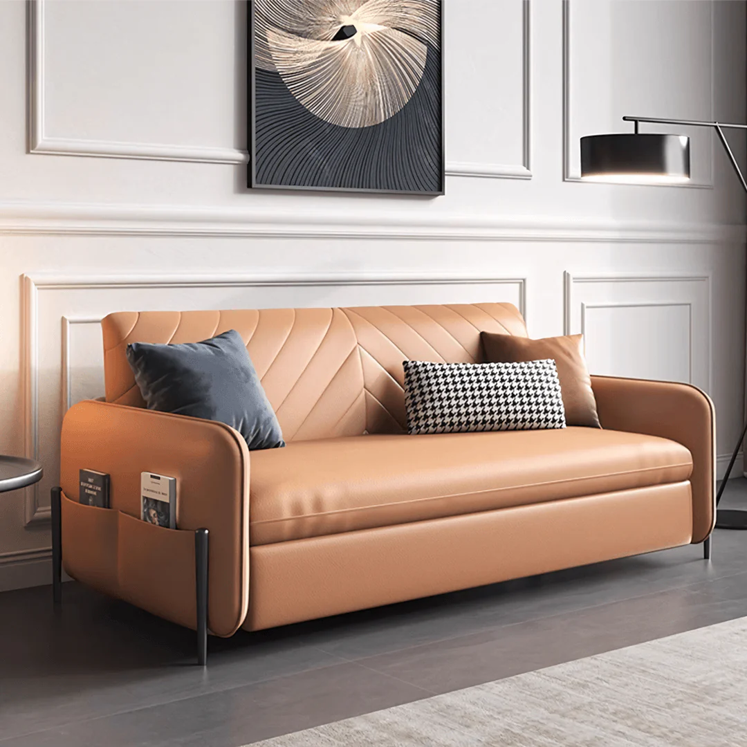 Aarav Foldable Sofa Bed, Leathaire - Image 16