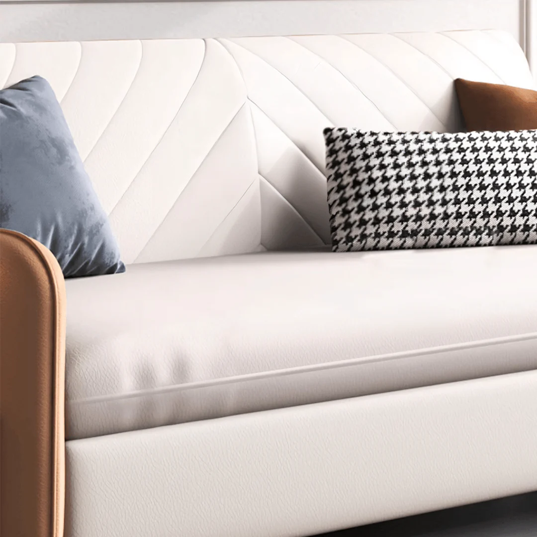 Aarav Foldable Sofa Bed, Leathaire - Image 20