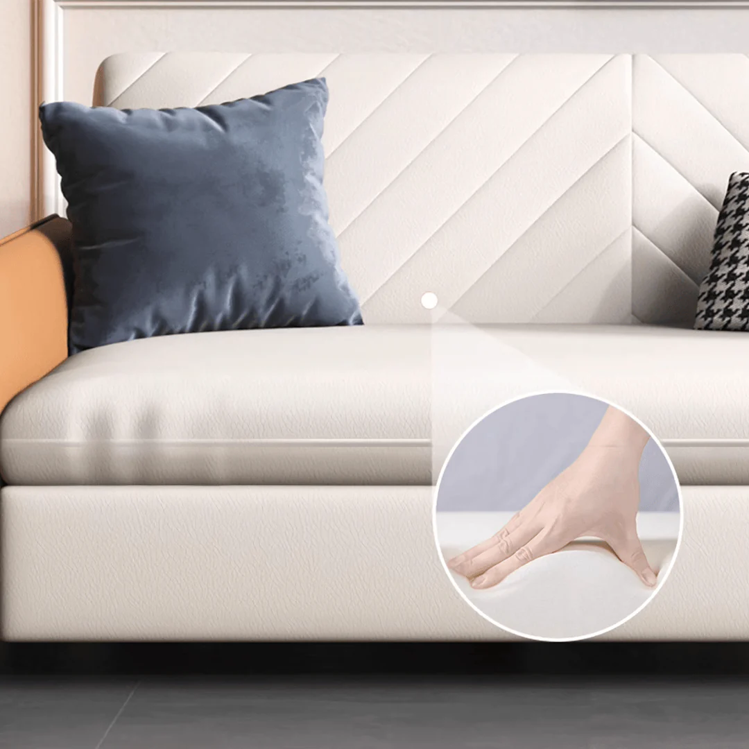 Aarav Foldable Sofa Bed, Leathaire - Image 23