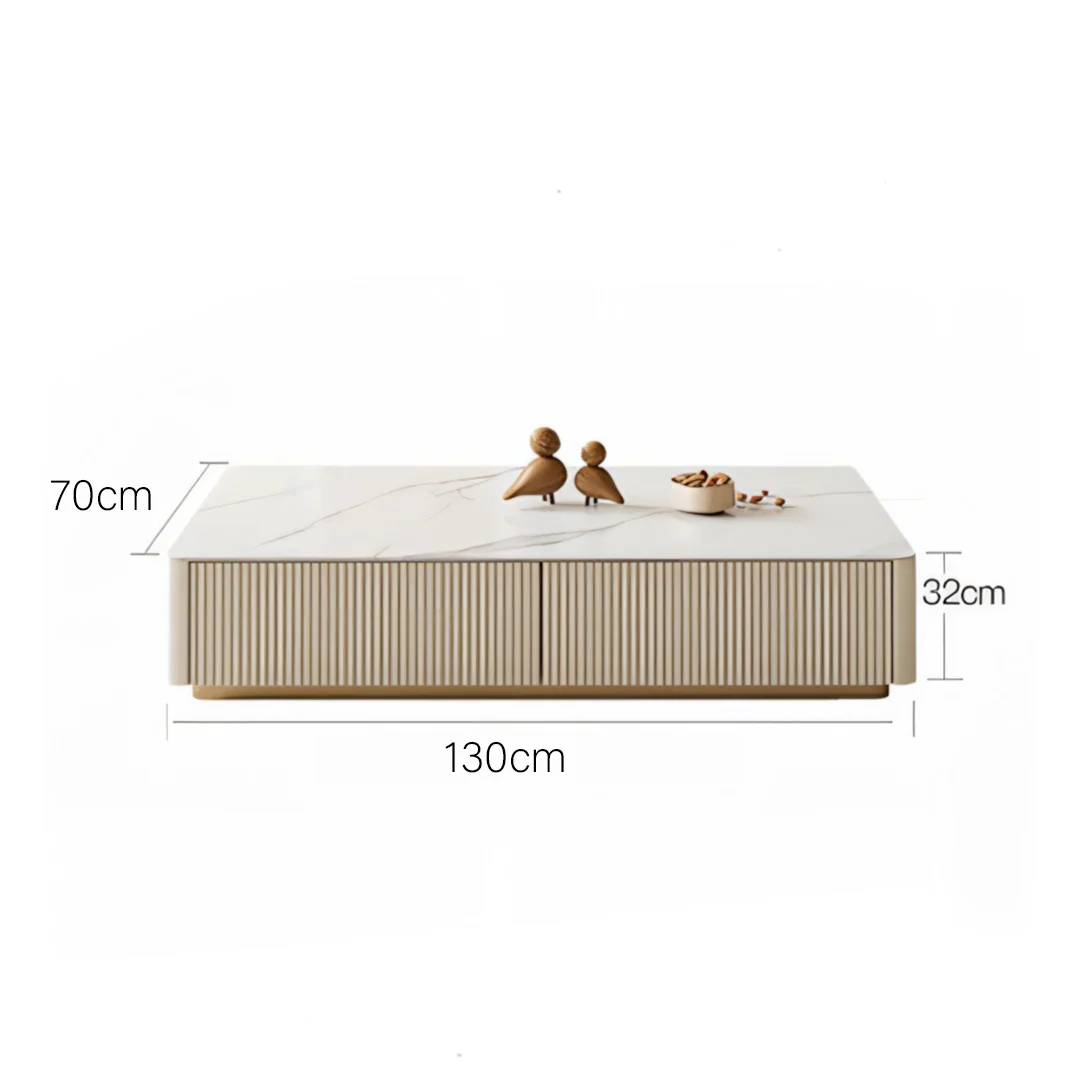 Abigail Rectangle Coffee Table, Sintered Stone - Image 7