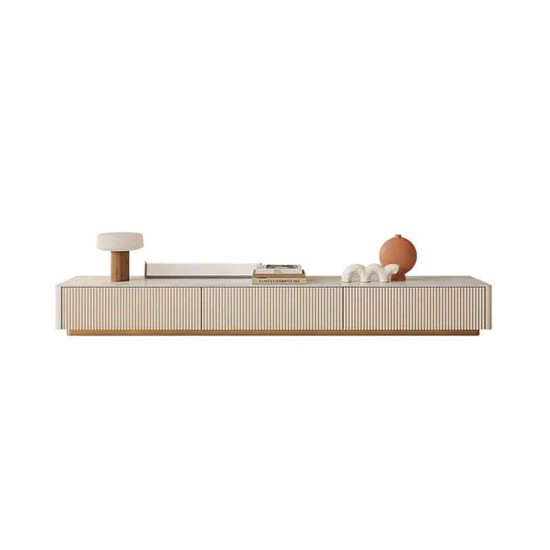 Abigail Stylish TV Stand, Sintered Stone, Cream - Image 10