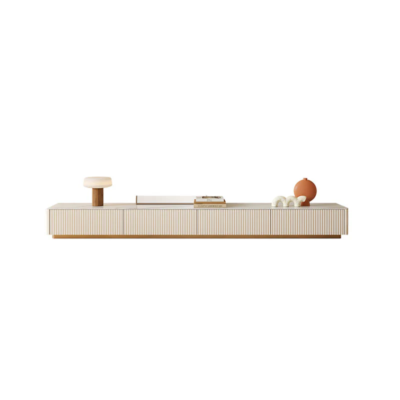 Abigail Stylish TV Stand, Sintered Stone, Cream - Image 11