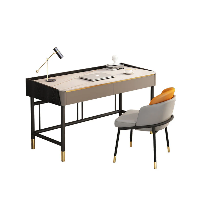 Abner Office Desk, Marble Effect - Image 3