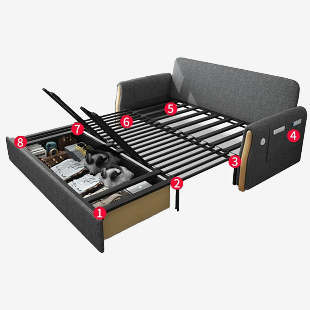 Abner Two Seater Sofa Bed - Image 7