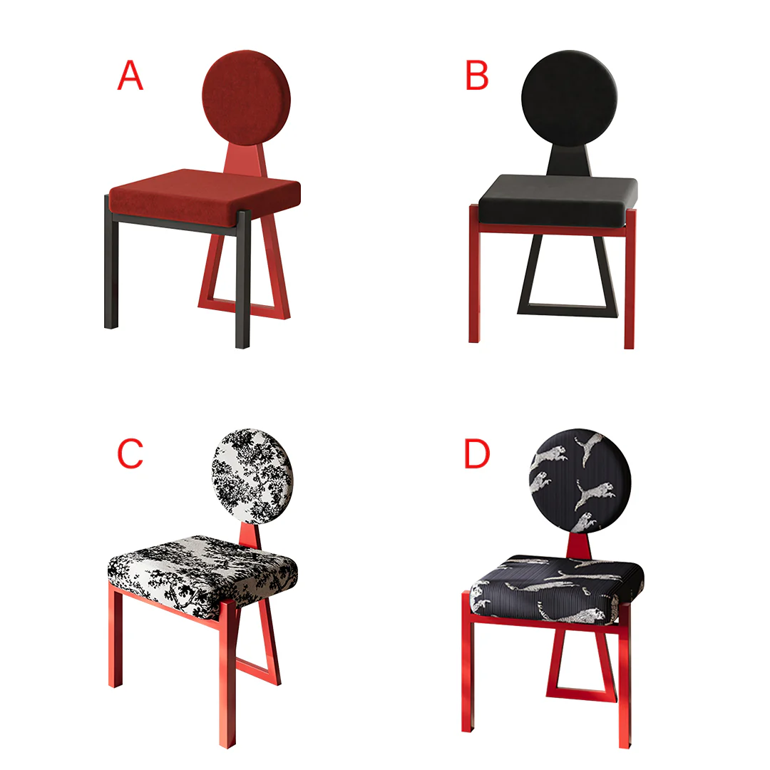 Adetokunbo Accent Dining Chair, Black & Red - Image 10