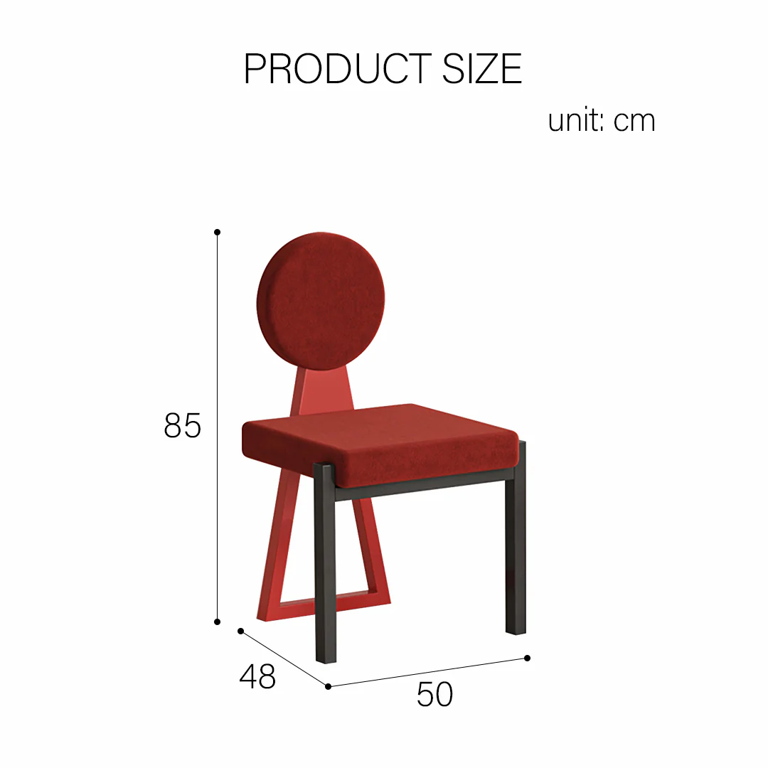 Adetokunbo Accent Dining Chair, Black & Red - Image 11