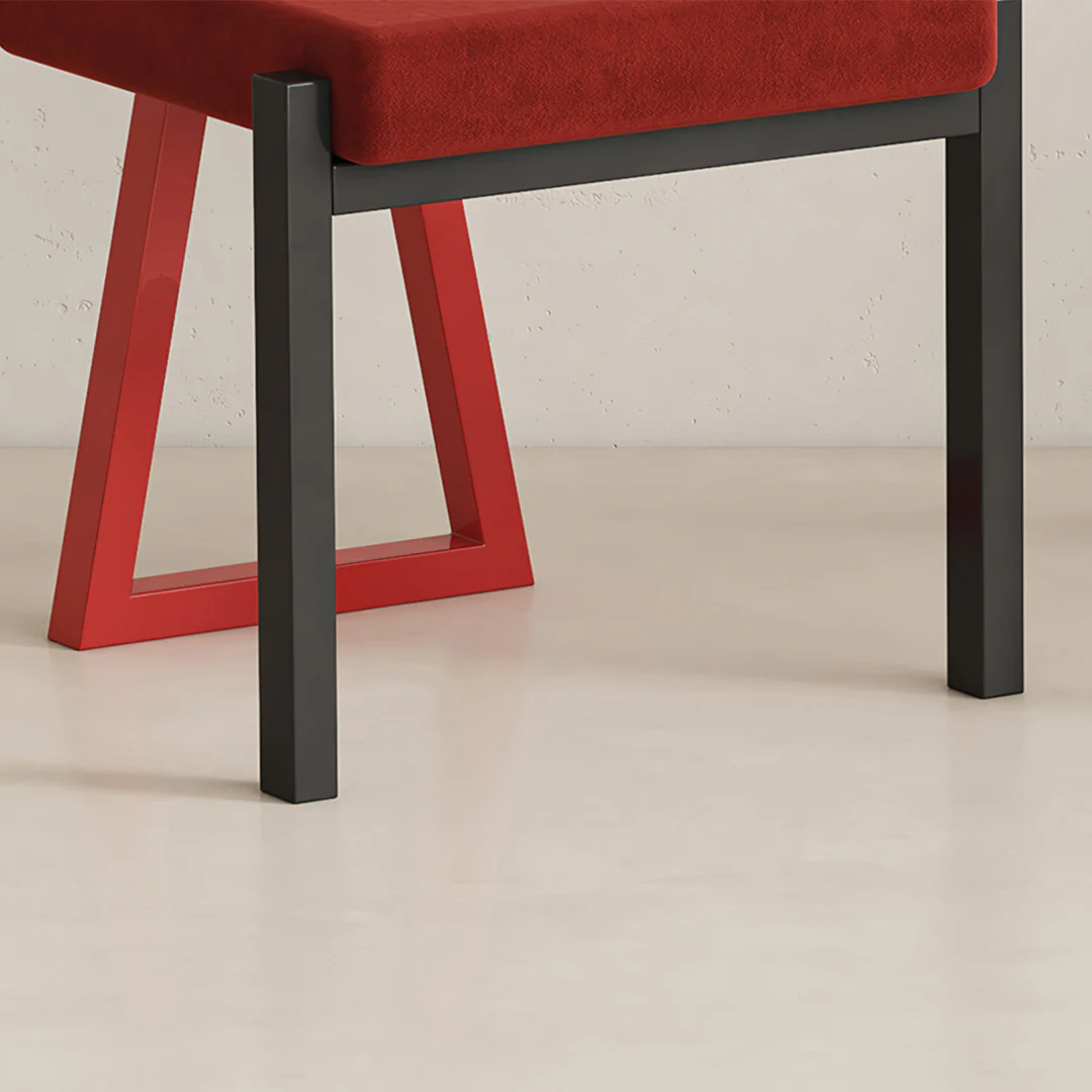 Adetokunbo Accent Dining Chair, Black & Red - Image 6