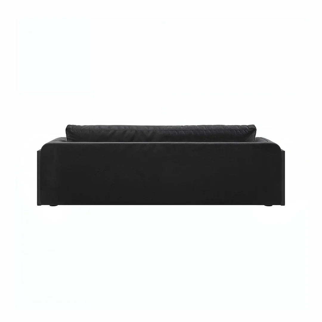 Afolabi Curved Two Seater Sofa, Velvet - Image 8