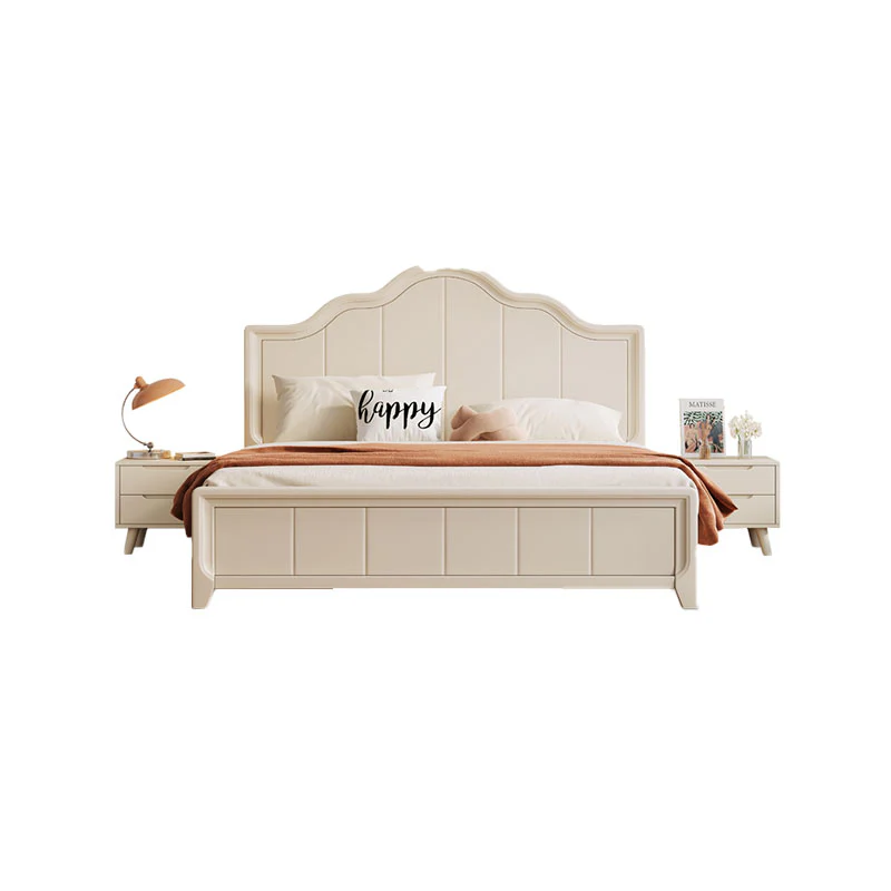 Agnes King Size / Super King Size Bed With Storage, Cream - Image 5