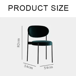 Ahmed Dining Chair, Velvet - Image 5