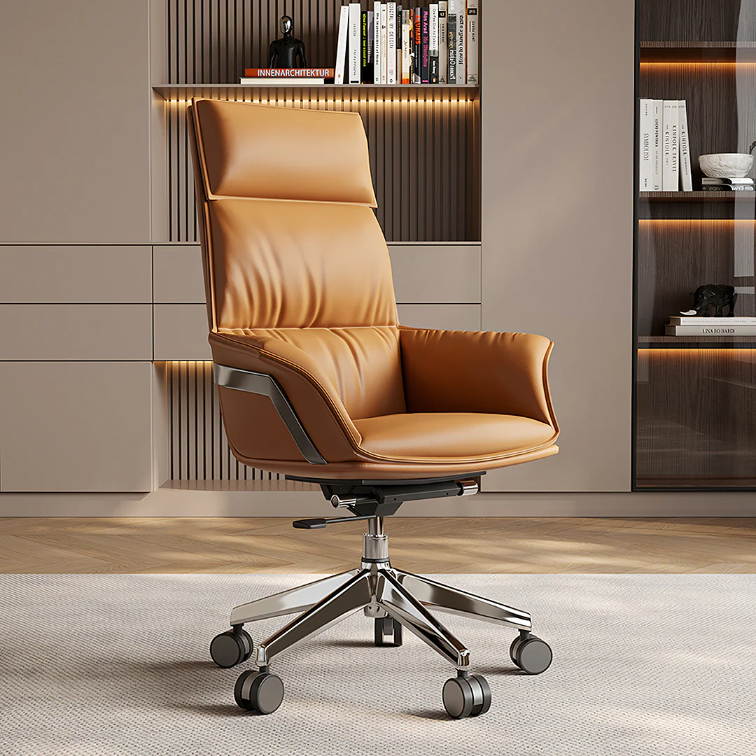 Ahn Office Desk With Storage, Walnut & Cream - Image 7