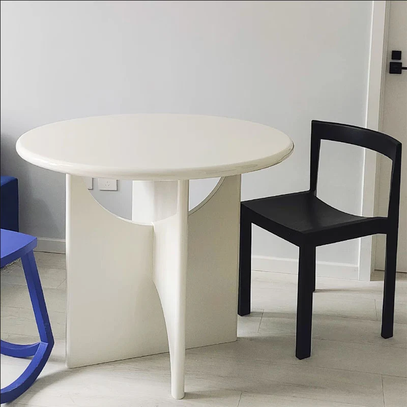 Alen Round Dining Table, White - Image 3