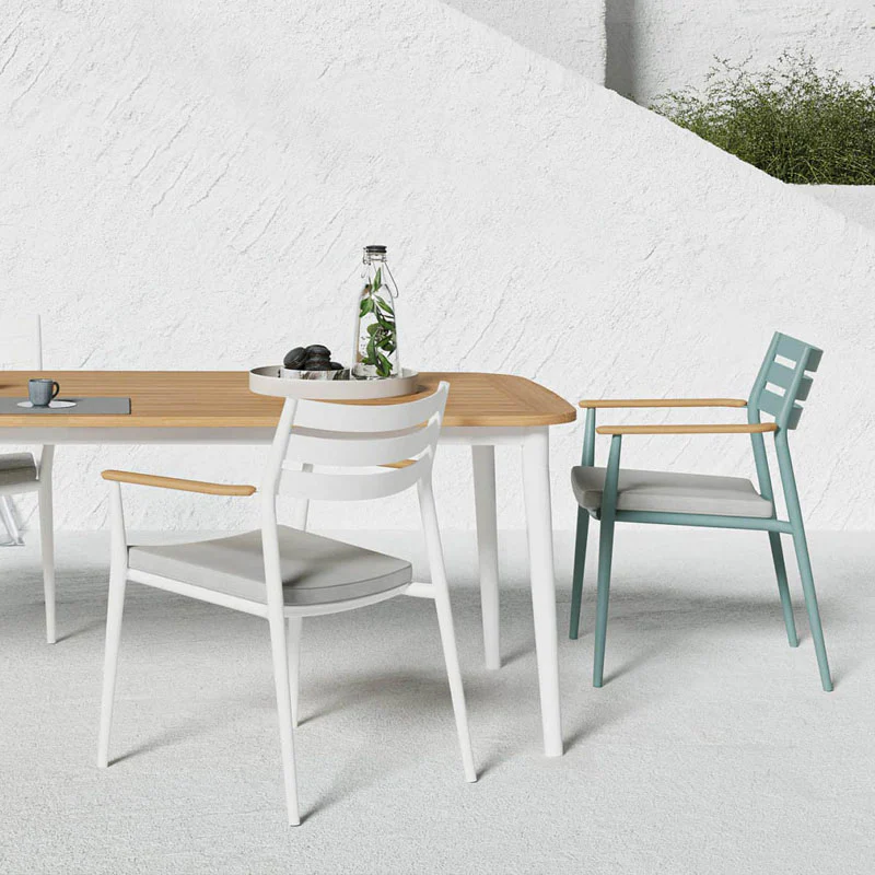 Alistair Outdoor Dining Table Set With Six Chairs, Outdoor Furniture - Image 3