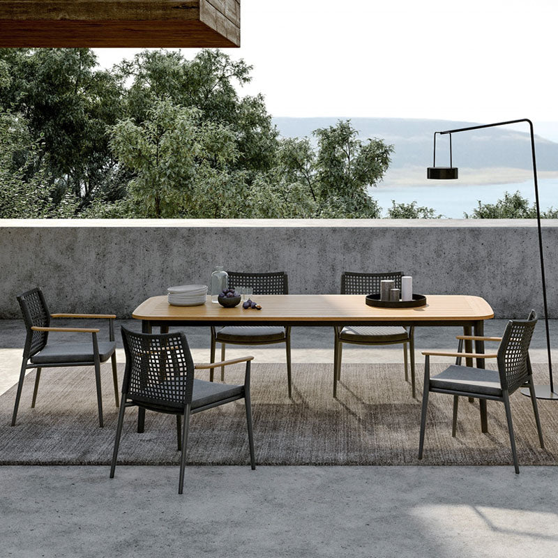 Alistair Outdoor Dining Table Set With Six Chairs, Outdoor Furniture - Image 4