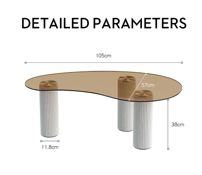 Amado Coffee Table, Glass - Image 8