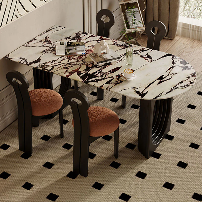 Amaris Dining Table, Marble Top - Image 3