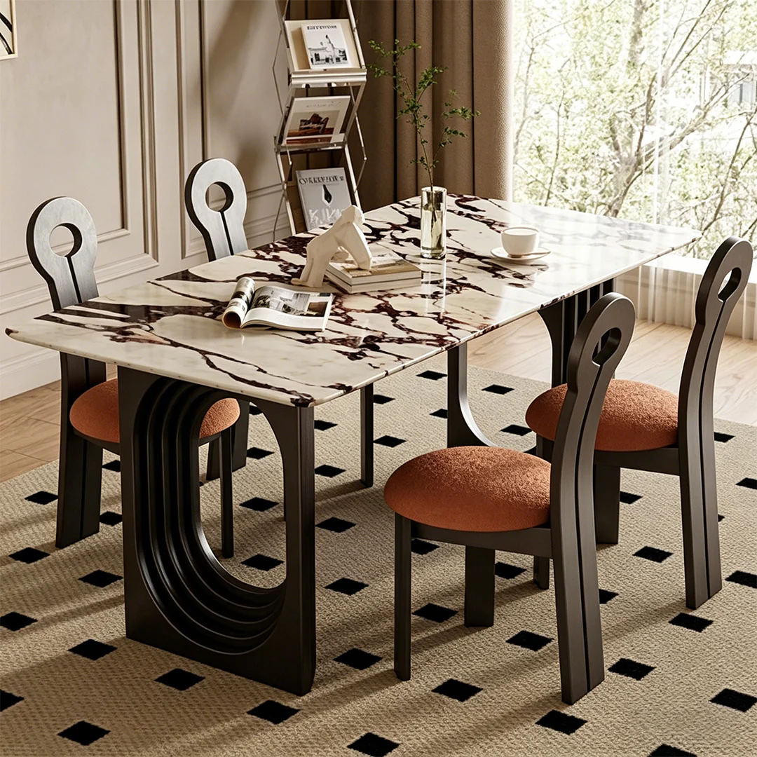Amaris Dining Table, Marble Top - Image 7