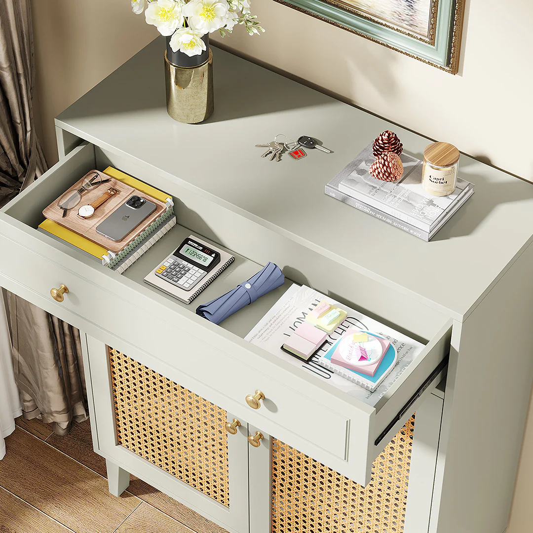 Amelie Shoe Storage, Rattan Shoe Cabinet - Image 7