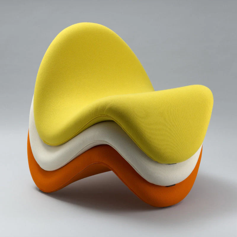 An Lorelei Chair with Back Rest, Boucle - Image 4