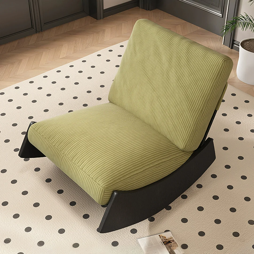 Anaya Rocking Chair, Corduroy & Wood - Image 3