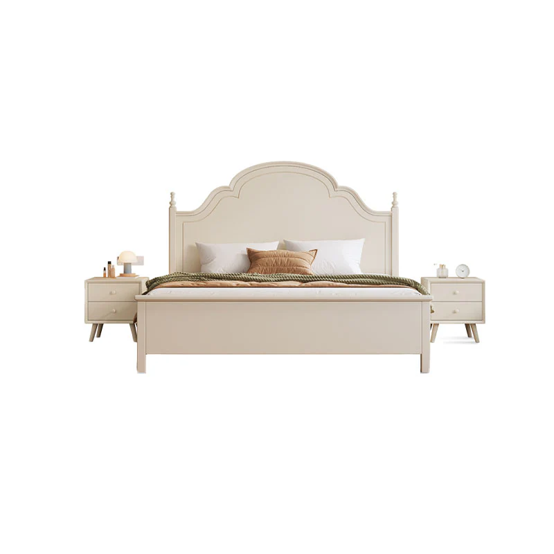 Andrea King Size / Super King Size Bed With Storage, Cream - Image 3