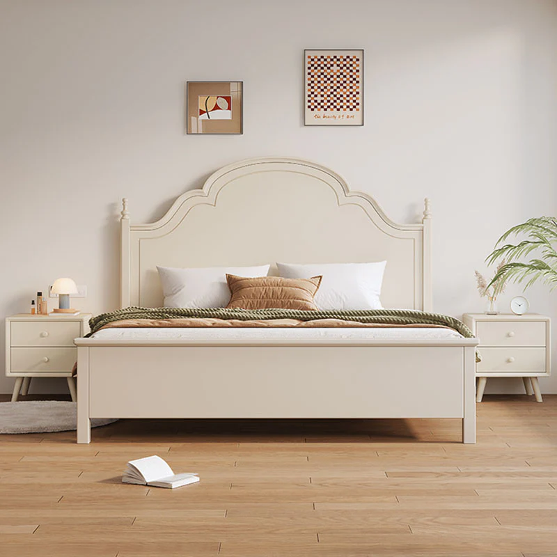 Andrea King Size / Super King Size Bed With Storage, Cream - Image 5