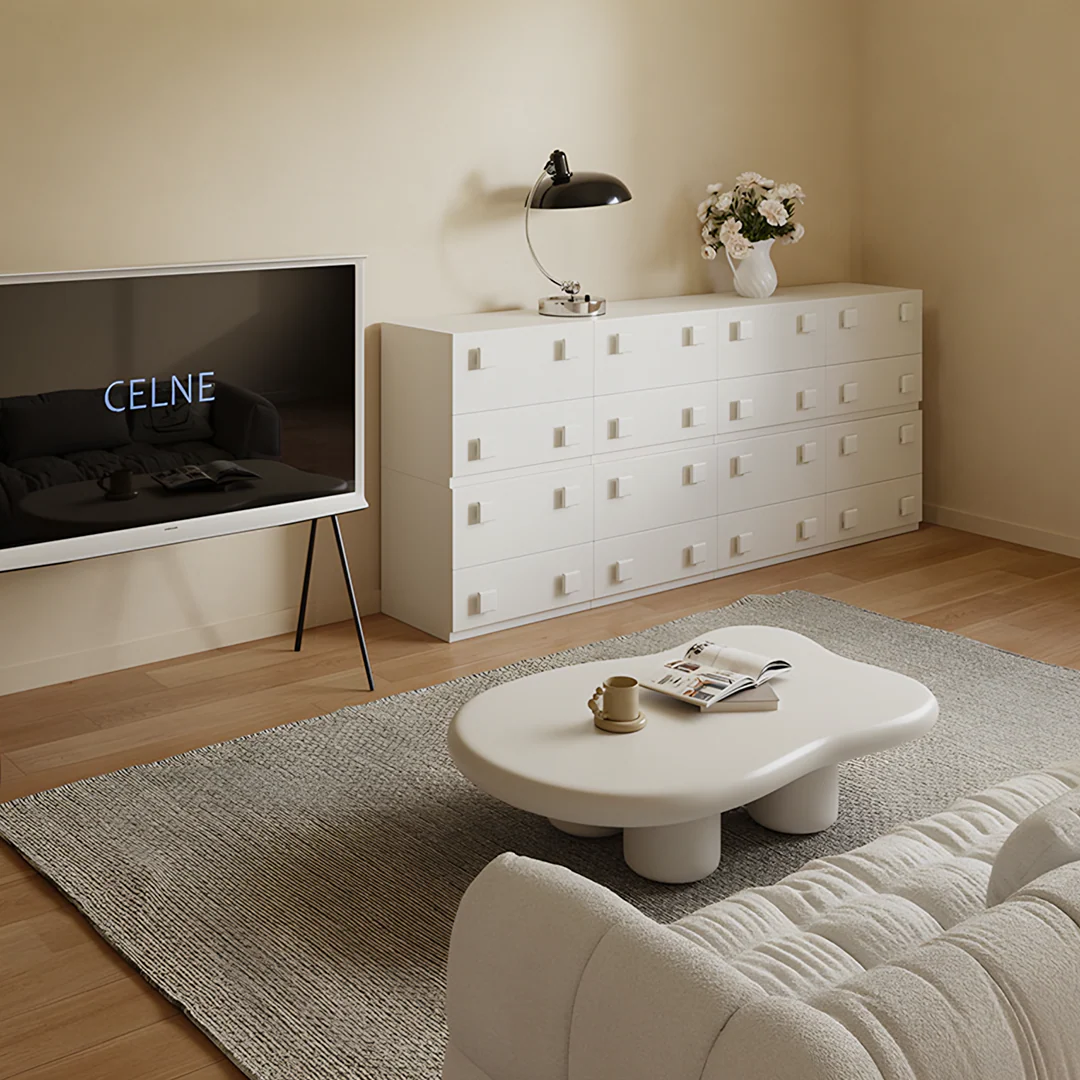 Andrea Small Sideboard, Cream - Image 5