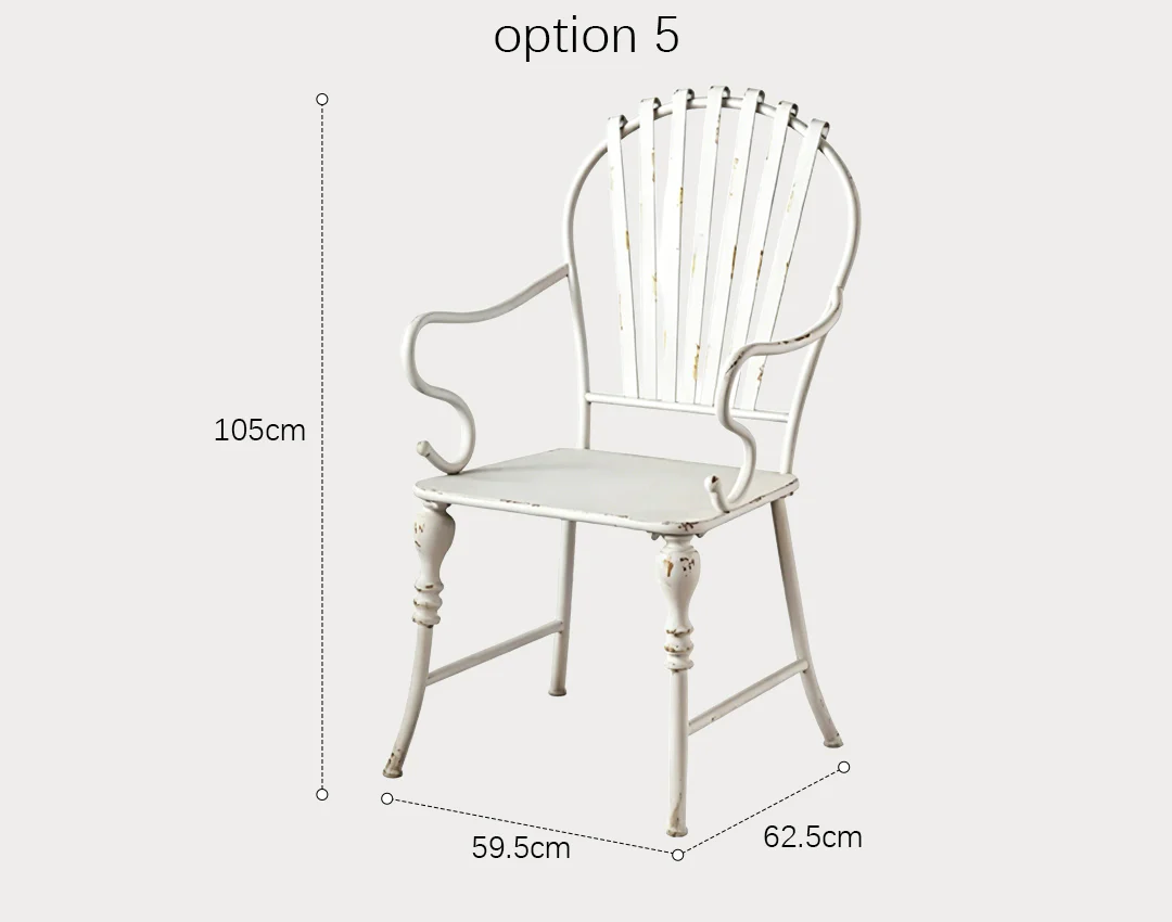 Antonia Outdoor Garden Dining Table Set, Iron - Image 10