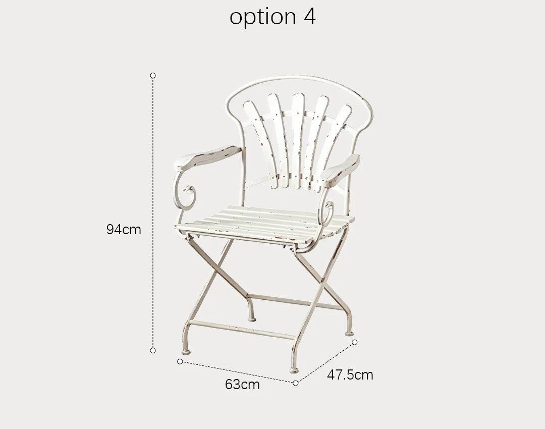 Antonia Outdoor Garden Dining Table Set, Iron - Image 11