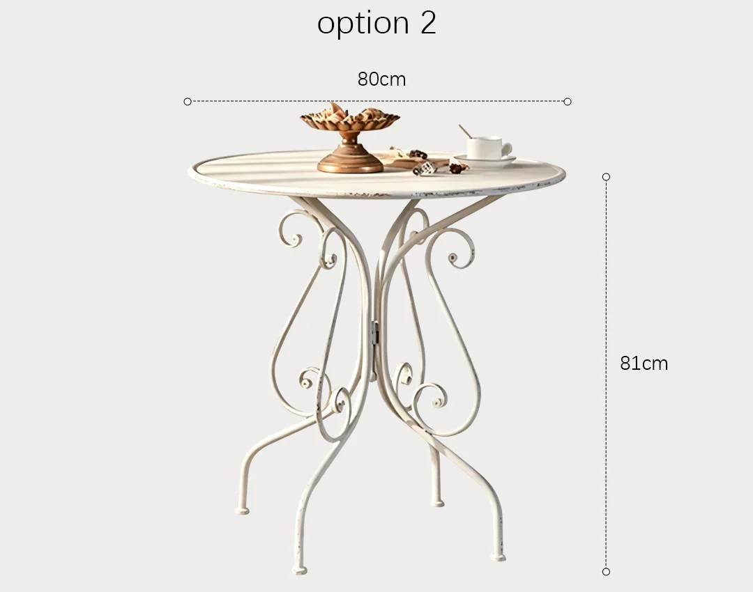 Antonia Outdoor Garden Dining Table Set, Iron - Image 12