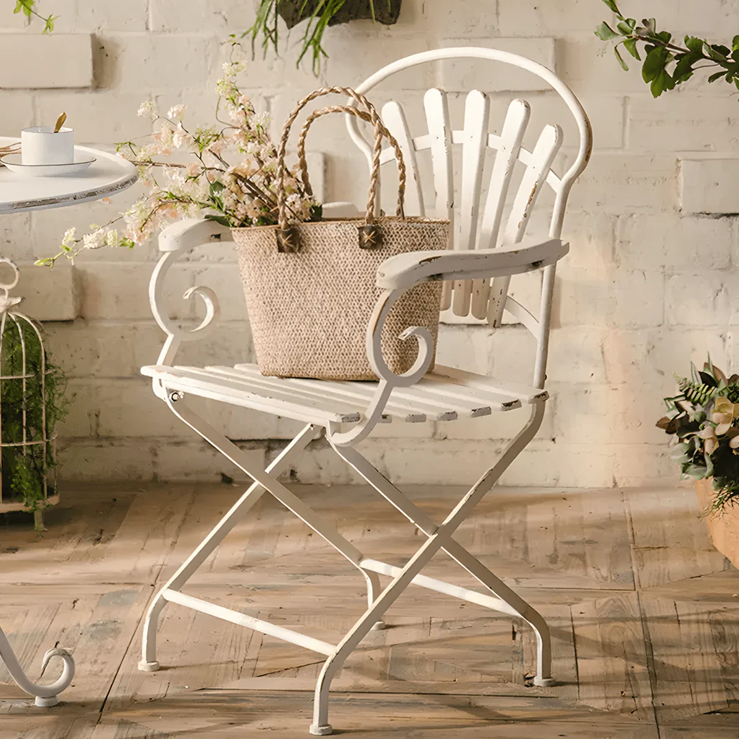 Antonia Outdoor Garden Dining Table Set, Iron - Image 3