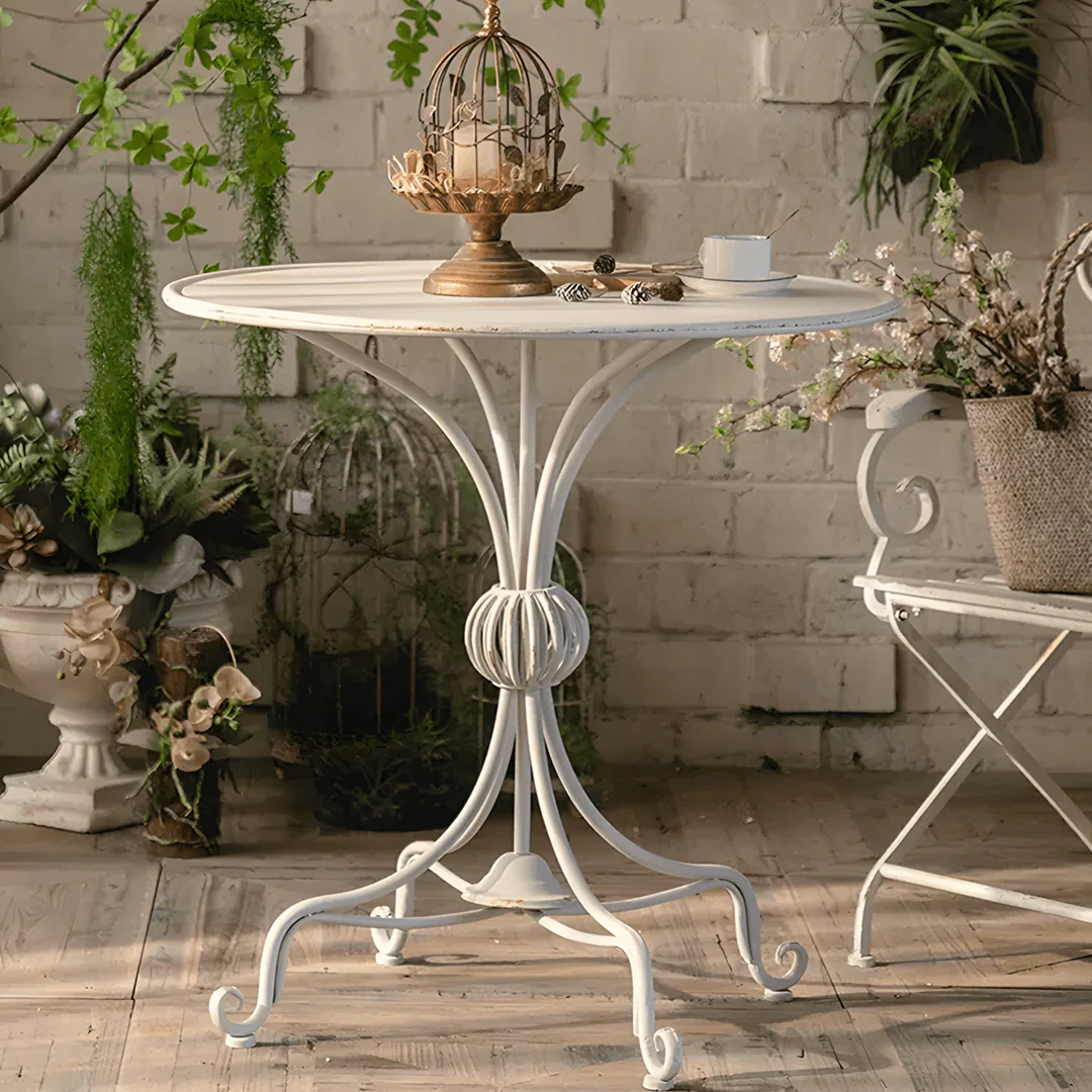 Antonia Outdoor Garden Dining Table Set, Iron - Image 4