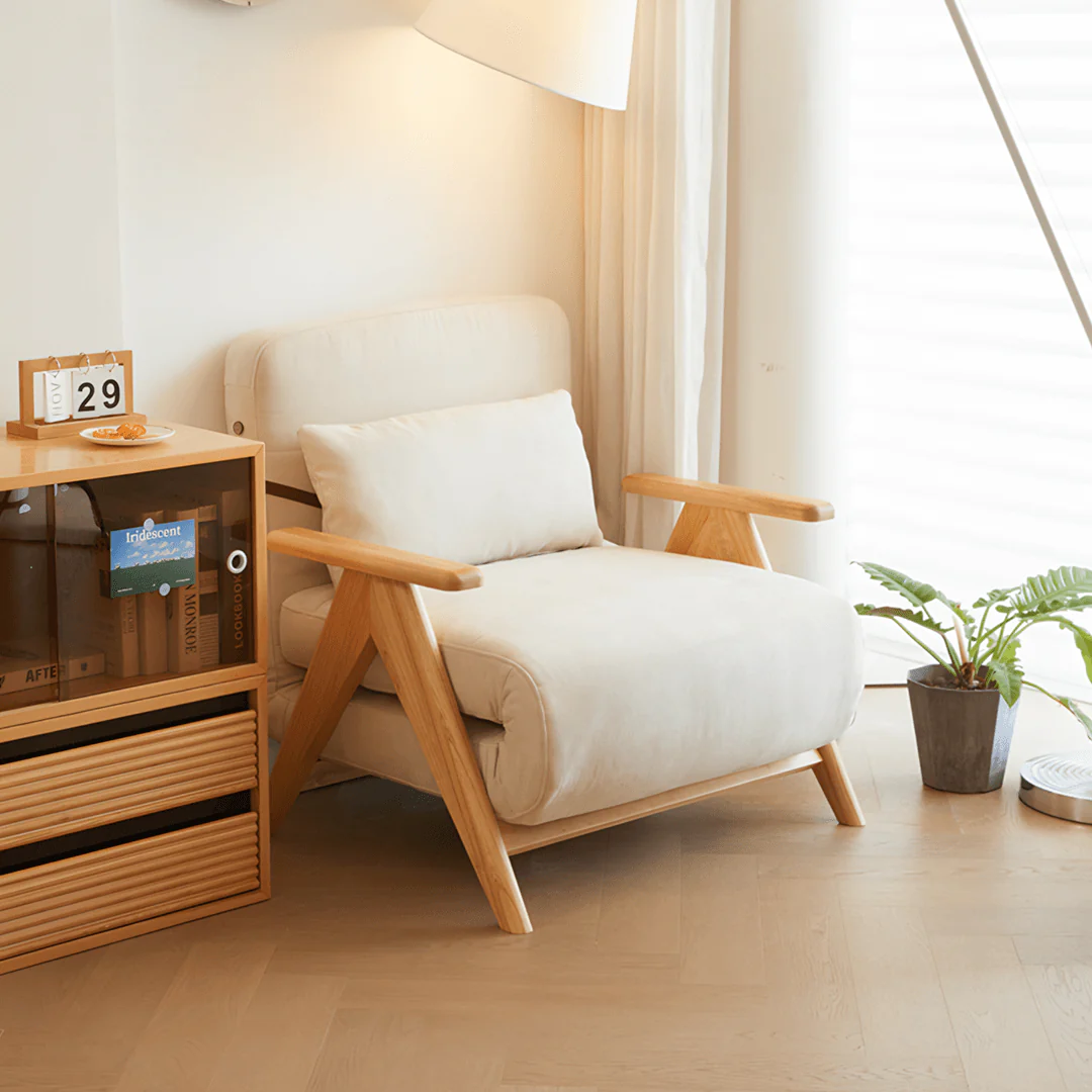 Antonia Single Sofa Bed, Armchair, Linen - Image 12
