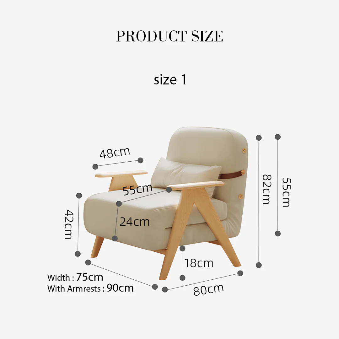 Antonia Single Sofa Bed, Armchair, Linen - Image 5