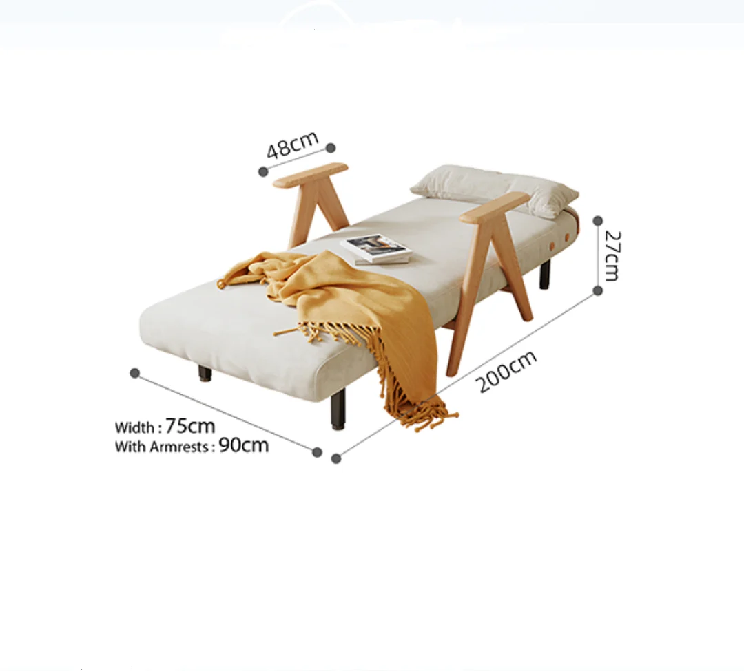 Antonia Single Sofa Bed, Armchair, Linen - Image 6