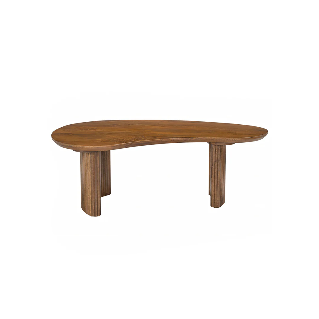 Aragon Curved Wood Coffee Table - Image 4