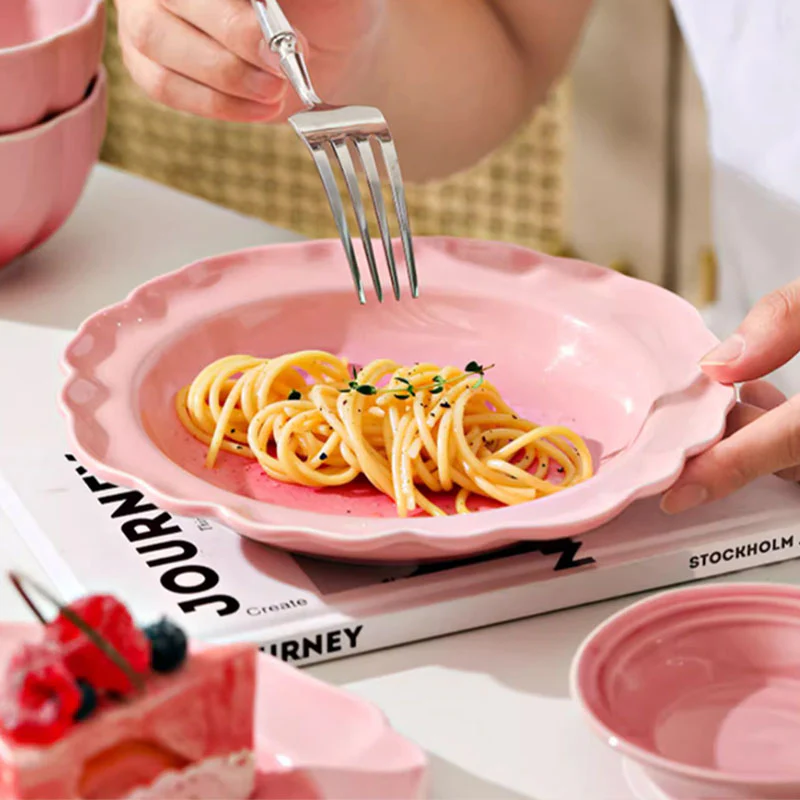 Aria Dinner Set, Pink - Image 5
