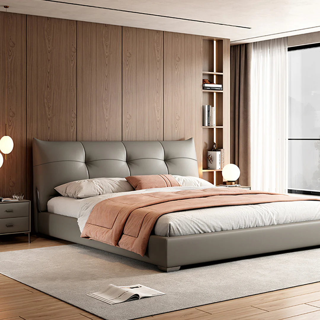 Arjun King Size Superking Size Bed, Leather - Image 10
