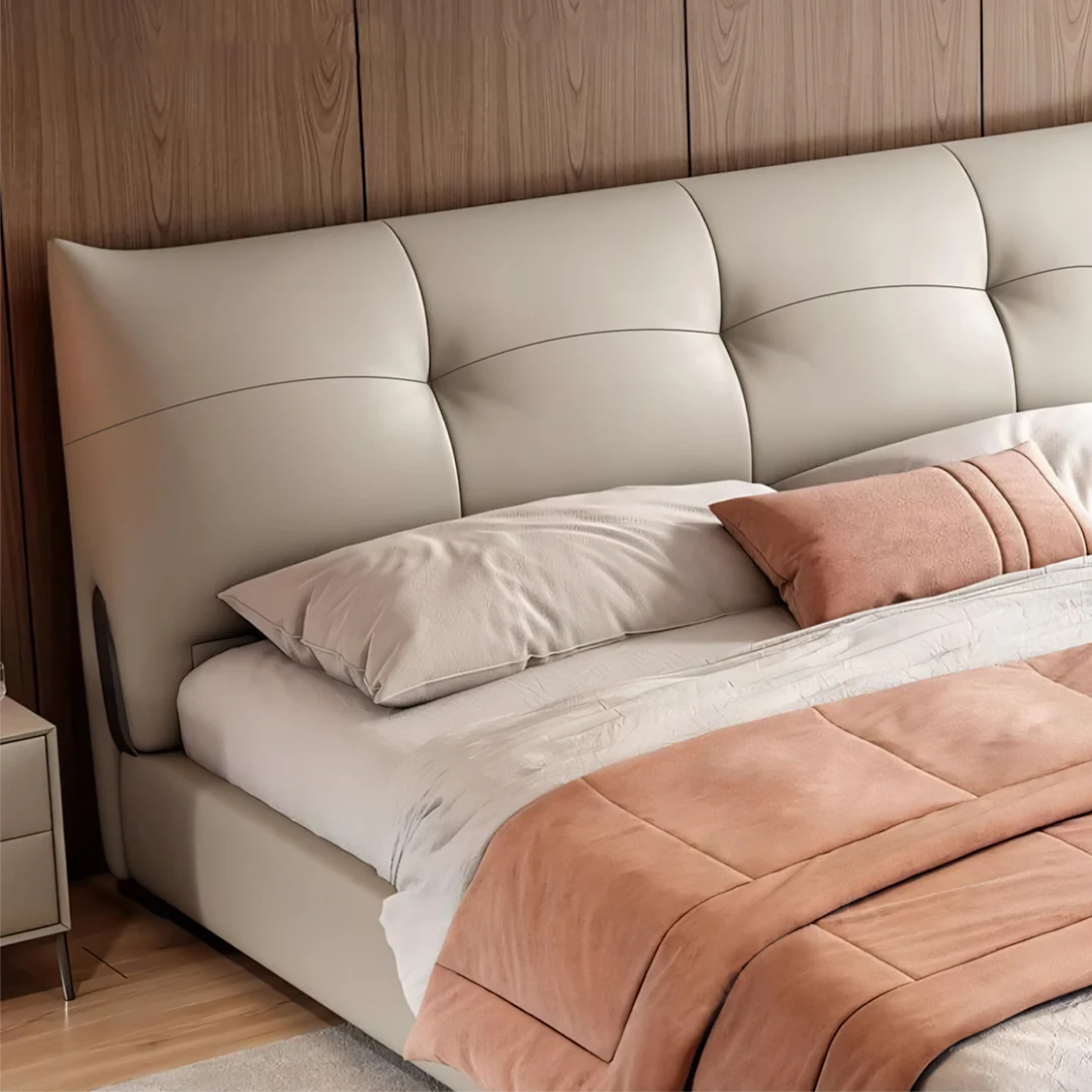 Arjun King Size Superking Size Bed, Leather - Image 6