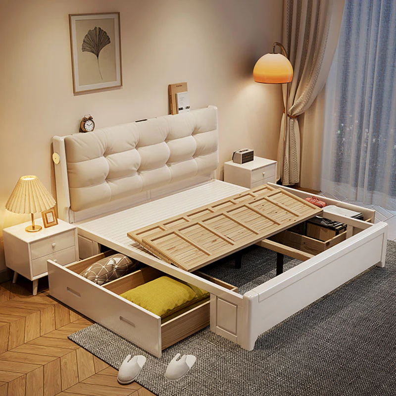 Arlene Wood King Size / Super King Size Storage Bed - Image 5
