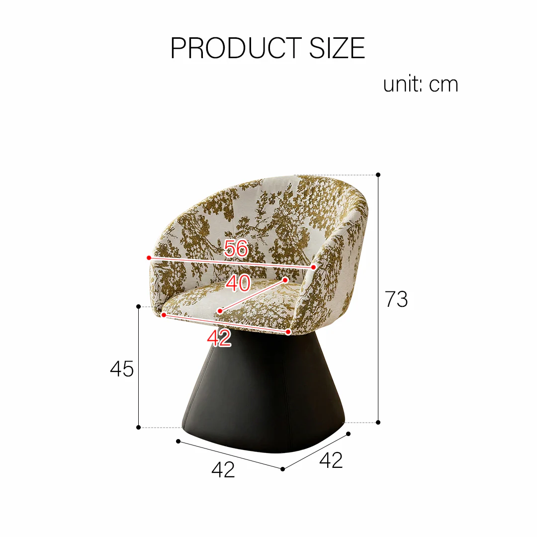 Artisan Swivel Accent Chair, Dining Chair, Linen or Boucle - Image 9