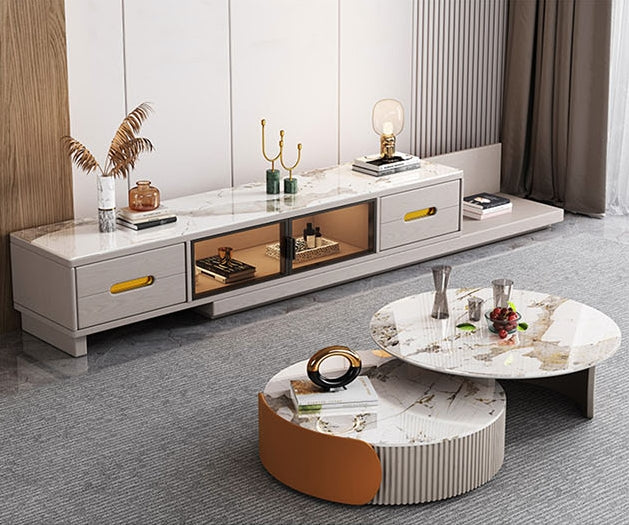 Audrey Nesting Coffee Table, Sintered Stone - Image 6
