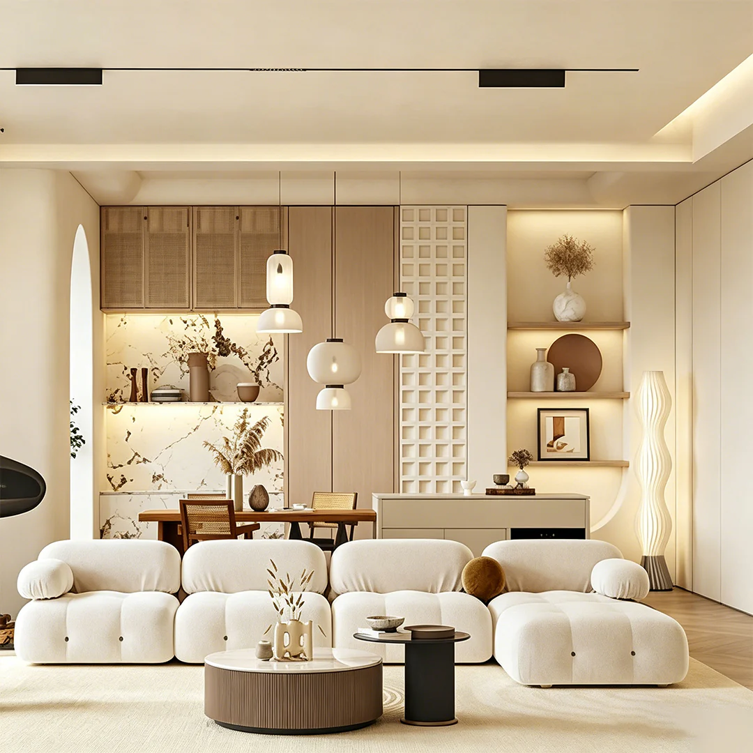 B&B Camaleonda Style Two Seater Sofa, Velvet - Image 3