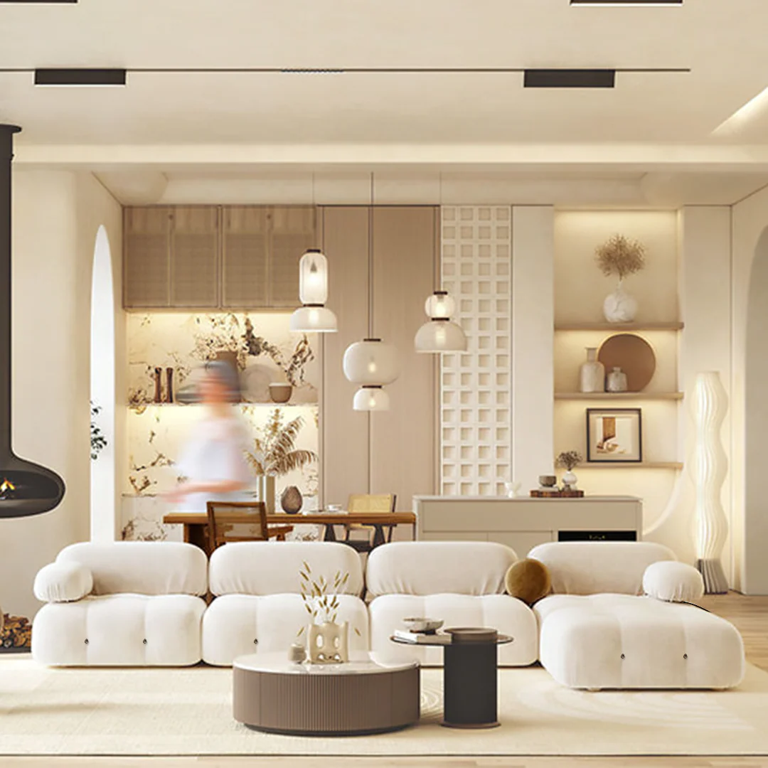 B&B Camaleonda Style Two Seater Sofa, Velvet - Image 7