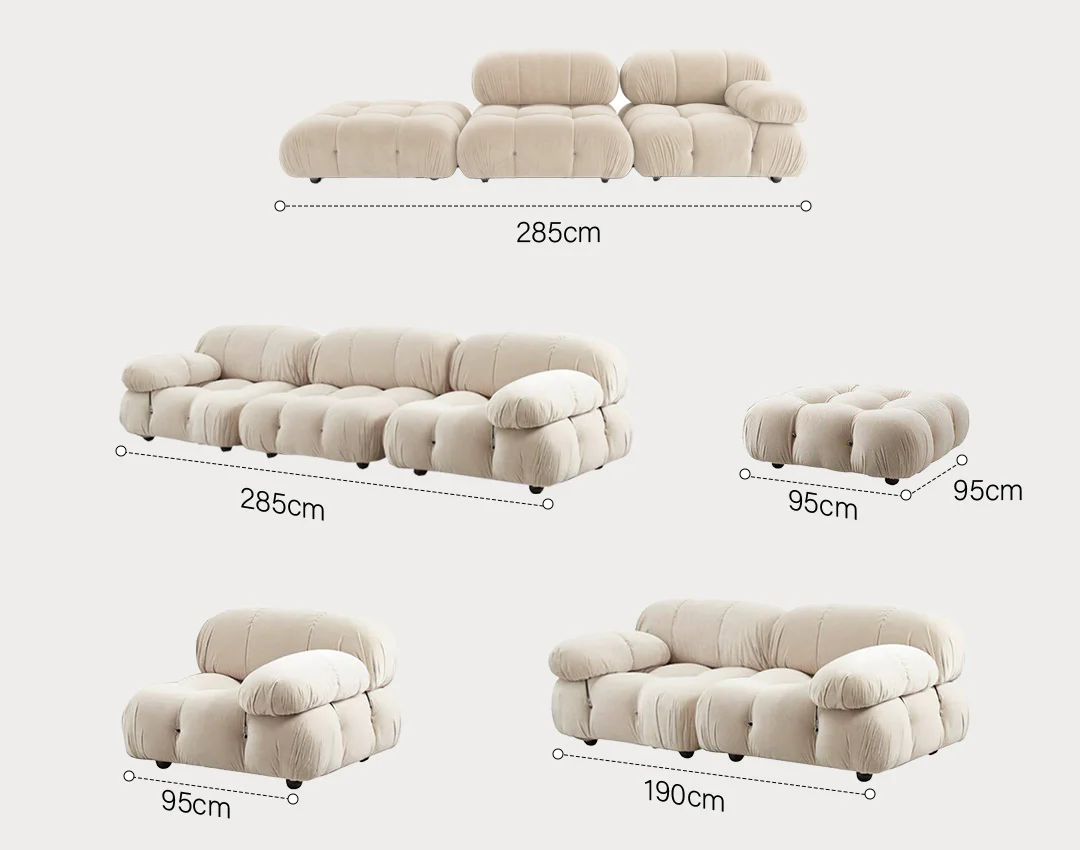 B&B Camaleonda Style Sofa, Velvet (Clearance/ New) - Image 15