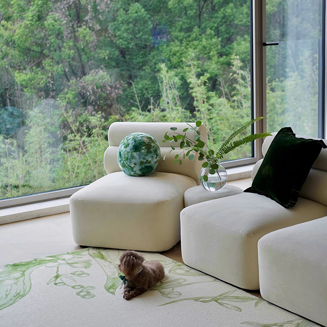 Bae Three Seater Corner Sofa, Modular Sofa, Velvet - Image 4