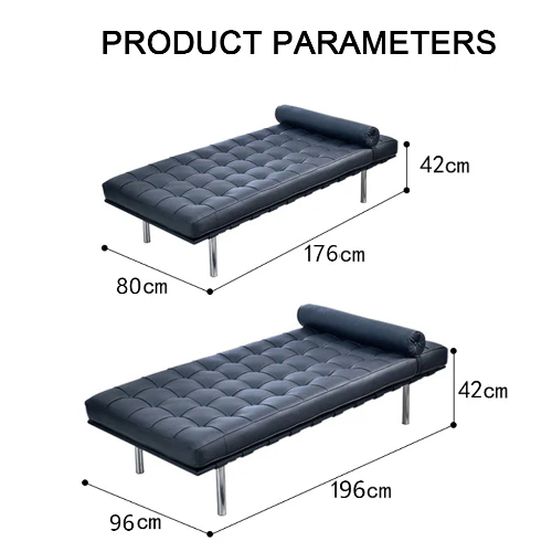 Barcelona Daybed, Real Leather - Image 5