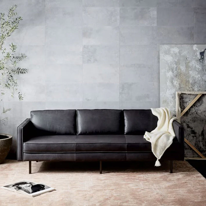Baxter Two Seater, Three Seater Sofa, Real Leather - Image 2