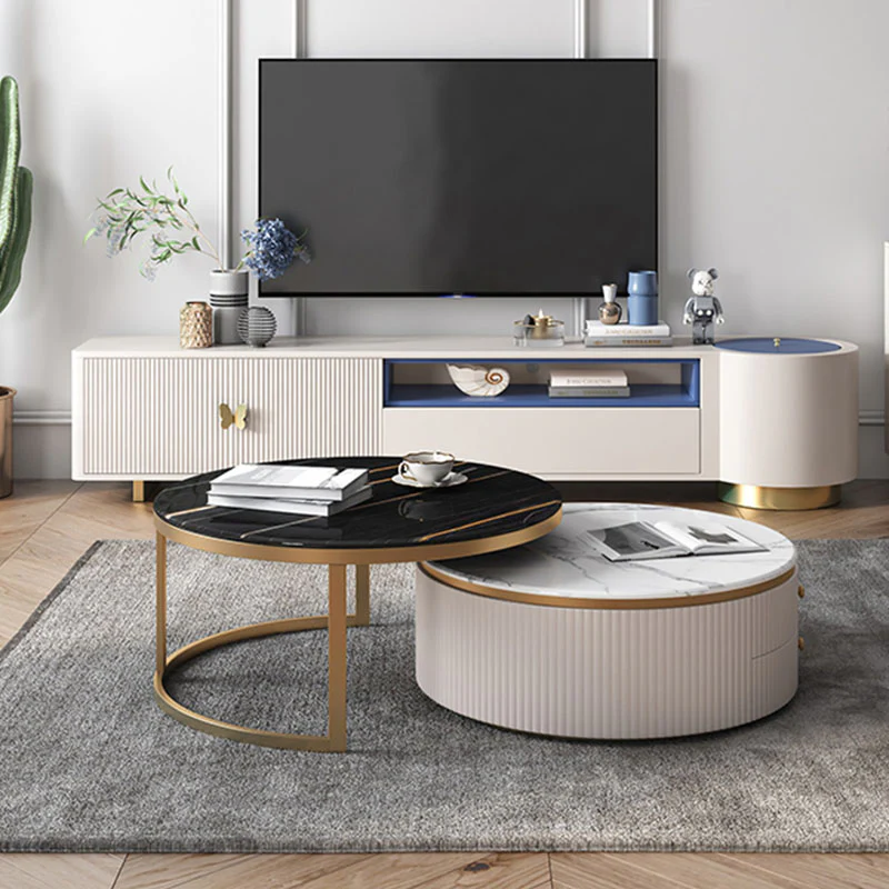 Bell Nesting Coffee Table, Glass - Image 5