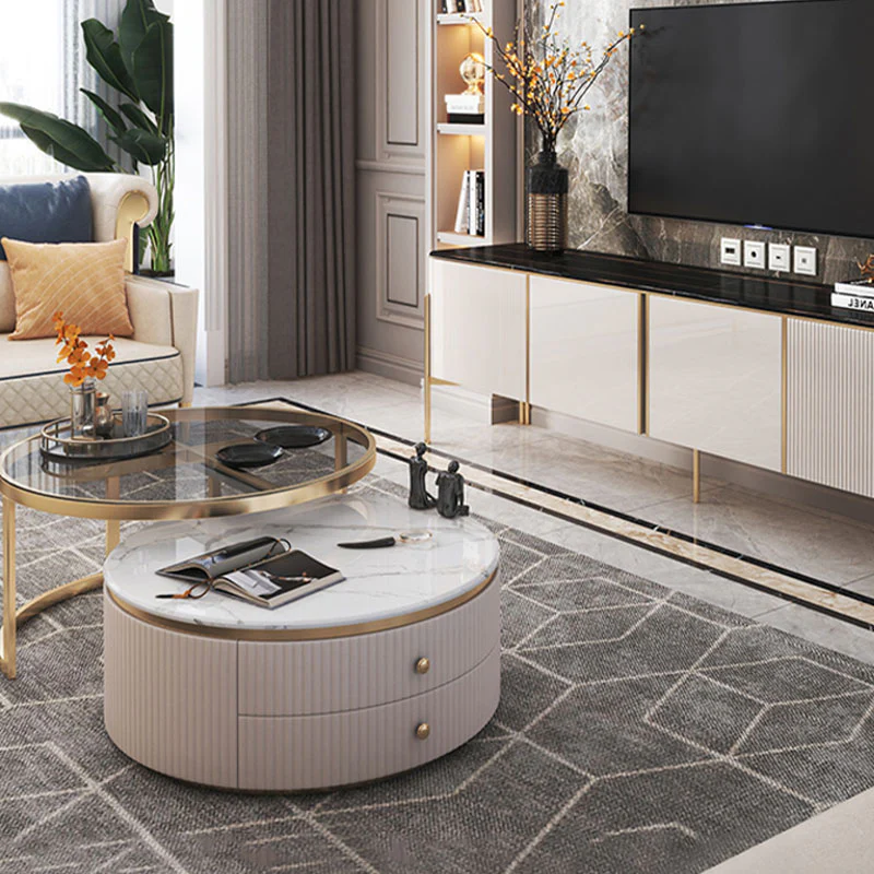 Bell Nesting Coffee Table, Glass - Image 6